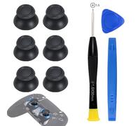 AHRLIC Controller Thumbstick Replacement Kit - 6 x Analog Joystick Caps with Repair Tools, Compatible with Playstation 5 Controller, Durable Thumb Grips for Precise Gaming Control