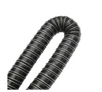 AHRPKAMERD D'admission Durite Tuyau Conduit d'air Universel en Silicone Flexible 25mm-45mm ID 57CM 1M Longueur pour Systèmes Ventilateurs Conduits Ventilation CVC Entrées d'air(45mm ID Black)