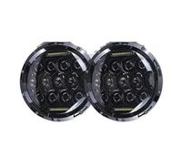 AHRPKAMERD Optique De Phare 1 Pièce Pour Suzuki Pour Samurai SJ410 Pour Voiture Pour Offroad 4X4 7 Pouces LED Phares Ronds DRL Hi Lo Faisceau Accessoires Phares Feu Avant Voiture