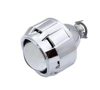 AHRPKAMERD Optique De Phare 1 Pièces Universel 2.5 Pouces Voiture Caché Phare Assemblage Double Ampoule Lampe Kit De Réparation Éclairage Haute Intensité Feu Avant Voiture(Silver)