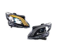 AHRPKAMERD Optique De Phare 2 Pièces Pour Vito Pour Metris 2016-2023 Phares De Voiture LED Démarrage Animation Clignotant Séquentiel Feux Avant Assemblage Feu Avant Voiture