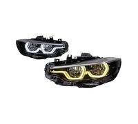 AHRPKAMERD Optique De Phare Pour F32 2012-2019 F36 F82 F33 425i 428i 430i 435i Feux De Voiture Phare LED Phares Assemblage DRL Signal Lampe Frontale Feu Avant Voiture(Double Color 8 PINS)