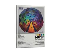 AHSEOIWRJH Muse Posters The Resistance Album - Impression vintage - Art mural décoratif - Esthétique - Toile décorative pour salon, chambre à coucher, chambre à coucher - 60 x 90 cm - Style cadre