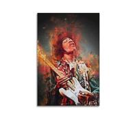AHSEOIWRJH Poster Jimi Hendrix - Impression vintage - Art mural - Peinture esthétique sur toile pour salon, chambre à coucher - 30 x 45 cm - Style sans cadre
