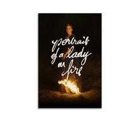 AHSEOIWRJH Poster portrait d'une dame en feu - Impression vintage - Décoration murale esthétique sur toile pour salon, chambre à coucher, 40 x 60 cm - Style sans cadre
