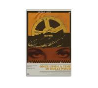 AHSEOIWRJH Poster vintage « Once Upon A Time in Hollywood » - Impression artistique sur toile pour salon, chambre à coucher - 50 x 75 cm - Style sans cadre