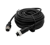 AHSKY 1M 2M 3M 5M 6M 7M 8M 10M 15M 20M câble d'extension vidéo d'aviation à 4 Broches for caméra de recul CCD remorque de Camping-Car (Size : 15m)