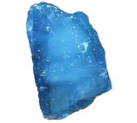 AHSKY 1Pc Belle mer Bleu Saphir Pierre Brute Cristal Naturel Reiki Pierre de guérison for la décoration de la Maison (Size : 50-60g)