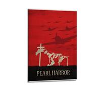 AHSUEWQRUH Pearl Harbor2 Poster mural sur toile pour salon, chambre à coucher, 40 x 60 cm, style cadre