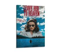 AHSUEWQRUH Poster « Leave her to heaven » - Impression sur toile moderne et esthétique pour salon, chambre à coucher - 60 x 90 cm - Style cadre
