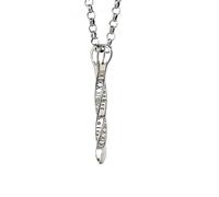 AHTCPO Collier avec Pendentif Time Spear Mobius en Argent Sterling pour Homme et Femme(Pendant+silver chain)