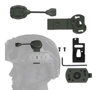 AHTCPO Lumière d'Identification Tactique avec 3 Bases de Fixation, Modes de Couleur IR & RVB, Contrôle à Une Touche, Construction en Nylon pour Jeux Tactiques et Accessoires de Film(Green)