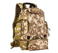 AHTCPO Sac à dos Tactique Militaire Étanche 40 L, Sac D'Assaut Molle, Sac Polyvalent pour L'Extérieur, Grand Sac à dos pour Chasse Cyclisme Camping Randonnée(Brown)