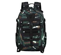 AHTCPO Sac à dos Tactique pour Homme, Sac à dos Militaire 40 L, Sac D'évacuation de 3 Jours pour Camping, Randonnée Chasse, avec SystèMe Molle(Tiger stripe camouflage)