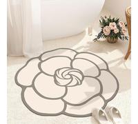 AHTCPO Tapis de Bain éLéGant en Terre de DiatoméEs, Motif Floral, AntidéRapant Doux Absorbant SéChage Rapide, Facile à Ranger(Color 2,100 * 100cm)
