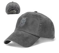 AHTCPO Vintage Viking Wolf Casquette de Baseball Bonnet Réglable Chapeau, Mythologie Norse Fenrir Été Automne Cap, 100% Coton Casquette