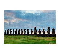 AHU Tongariki Île de Pâques Chili Puzzle 2000 pièces Jeu Oeuvre Souvenir de Voyage 70x100CM