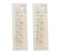 AHUAN 20/40 Pièces Oreille Presse Graines Acupuncture Invisible, Durabilité Graines D'oreille D'acupuncture à L'épreuve De La Sueur Points Acupuncture Graines(Orange - 40 pcs)