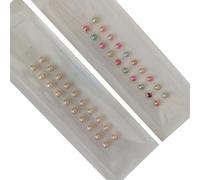 AHUAN 20/40 Pièces Perle Graines D'oreille D'acupuncture Avec Des Pincettes, Points Acupuncture Graines Durabilité Oreille Presse Graines Acupuncture Banquet(Set B 40PCS)