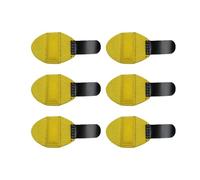 AHUAN 6 Pièces Réglable Attelle Petit Doigt Main Gauche Ou Droite, Attelle de Doigt Support En Plaque D'aluminium Orthèses de Doigt pour Arthrite(Jaune)