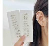 AHUAN Anniversaire Graines D'oreille Décoratives Ear Seeds 20/40 Pièces Réflexologie Relaxation Graine D'oreille D'acupuncture Portable Facile à Emporter(A-40pcs)