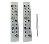 AHUAN Ear Seeds En Cristal Perles Magnétiques Graines D'oreille Bijoux Transparents Réflexologie Graine D'oreille D'acupuncture Pour Un Usage Quotidien Décoratives(B - 40pcs)