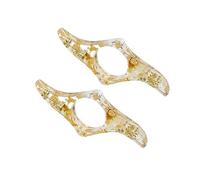 AHUAN Fleur Séchée Bague de Lecture, 2 Pièces Transparente Porte Page de Livre Portable pour La Chambre, Balcon Accessoires de Lecture Porte Page Livre Pouce(Flower C)