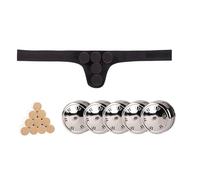 AHUAN Multifonctionnel Nombril Coffret de Moxibustion Anti-Brûlure, Portable Boîte de Moxibustion Avec Boîte En Cuivre, Bâtonnets de Moxa Moxa Box(Warm Abdomen Quintuple)