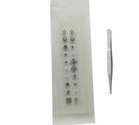 AHUAN Réflexologie Graines D'oreille Bijoux Acupression Graine D'oreille D'acupuncture Punk Décoratif Pour Halloween Ear Seeds Invisible Portable Pour Les Concerts(Punk style - 20 pcs)