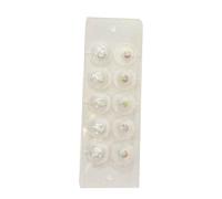 AHUAN Sans Douleur Ear Seeds Relaxation Du Corps 10/20 Pièces Graines D'oreille Bijoux Portables Invisibles Oreille Presse Graines Acupuncture Anti-Transpiration(White 10PCS)
