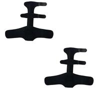 AHUAN Sports Attelle de Doigt Avec Sangle Réglable, Orthese Doigt Main Gauche Ou Droite Orthèses de Doigt pour Arthrite(Black - 2pcs)