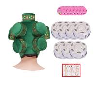 AHUAN Tête Boîte de Moxibustion Carte des Points D'acupuncture, Boîte En Cuivre Multifonctionnel Coffret de Moxibustion Portable Moxa Box(7 Steel Box Set A)
