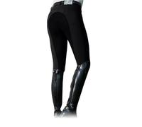 AHUFGN Pantalons d'équitation Pantalons d'équitation for Femmes et Hommes, Pantalons Taille Haute à la Mode, Pantalons de Cyclisme Solides(Black,2XL)