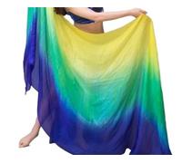 AHUFGN Voile Danse Orientale Voiles de Soie de Danse du Ventre for Femmes(Color 11,250cm 114cm)