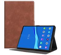 AHUOZ Cas de Stand Pliable for Lenovo M10 FHD Plus 10" TB-X606F Cas comprimé, Cas d'ajustement Small Smart Stand Cover de Protection avec Une fonctionnalité Auto Sleep & Wake(Browm)