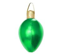 Ahuuen Ampoules de Noël gonflables d'extérieur | Boules de Noël gonflables | Décorations en PVC de 30,5 x 15,2 cm avec lumière pour extérieur, cour, pelouse, piscine, arbre, fenêtre, porte, porche