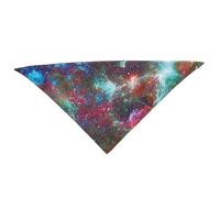 Ahuuen Bavoir Triangle pour Chien,Bavoirs Triangle Écharpe pour Chien - Foulard Bandana pour Chien Violet Bleu Espace | Bavoirs triangulaires imprimés étoilés pour Chien, Bavoirs lavables en Foulard
