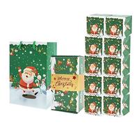 Ahuuen Boîte à Cadeaux à Ouverture Rapide 10 Pièces, Boîtes à Cadeaux Pliantes, Favoris de Fête Décoratif avec Sac et Étui pour Célébration Anniversaire Fête Amis Famille