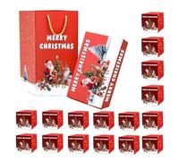 Ahuuen Boîte Explosive de Noël | Boîte Enveloppe Rouge Rebondissante Noël,Écrins Réutilisables pour Bijoux Argent Événements Cadeaux Anniversaire Mariage Saint-Valentin