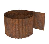 Ahuuen Bordure De Jardin | Bordure de Pelouse - 10 m Blocs Métalliques Ondulés pour l'Aire de Jeu Le Parterre la Piscine l'Allée Le Patio Le Mur de Gravier Le Chemin la Pelouse et Le Jardin