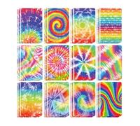 Ahuuen Carnet de Notes Tie-Dye, 24 Pièces Petits Carnets de Poche, Favoris De Fête Colorés Pour École Maison Anniversaire Noël
