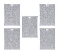 Ahuuen Chiffons De Vaisselle en Fil | 5 Lingettes Vaisselle Non Rayantes | Eponges Récurables Autonettoyantes Portables pour Casseroles Plans de Travail Robinets Cuisoire Fruits Légumes