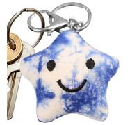 Ahuuen Cloud Keychain - Porte-clés Enfant Tie-Dye Mignon,Accessoire de Sac pour Femme Halloween Saint-Valentin Quotidien Noël Voiture Anniversaire
