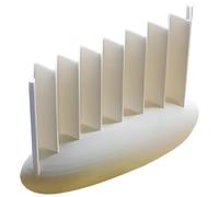 Ahuuen Couteau Ondulé Pour Pommes de Terre | Outil Pour Chips Ondulées | Coupe-Croque Portable Imprimé En 3D Pour Préparation De Déjeuner Et De Repas, Salades, Chips De Légumes Et Découpe De
