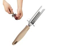 Ahuuen Désosseur De Fruits Et Légumes - Épépineur en Acier Inoxydable pour Poivrons Rouges - Accessoire de Cuisine, Dénoyauteur Adjustable pour Dattes Tomates Pommes de Terre Poires Raisins Jujubes