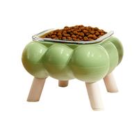 Ahuuen Gamelle pour Chat Surélevée | Bol Haut pour Chat | Écuelle Eau Anti pour Nourriture Quotidienne Maison Voyage Appartement Sol Extérieur