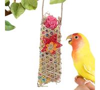 Ahuuen Jouets à Déchiqueter pour Oiseaux,Jouets de Fourragement Déchiqueteurs de Papier pour Perruches | Perchoir en Corde Balançoire Hamac Accessoires Cage pour Perruches et Calopsittes