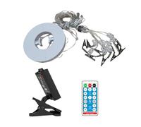 Ahuuen Lumières pour Parapluie - Guirlande LED Solaire pour Parapluie de Terrasse,Étanches avec 8 Modes pour Camping Balcon Jardin Plage Tente Fête