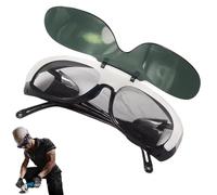 Ahuuen Lunettes de Soudage à Assombrissement Automatique | Lunettes De Sécurité Homme - Protection Oculaire Anti-éblouissement pour Hommes et Femmes Utilisation MIG ARC Meulage Découpage
