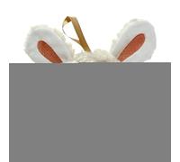 Ahuuen Machine à bruit blanc | Lapin en peluche blanc - Appareil rechargeable sans fil pour voyage, nuit, maison, famille, chambre à coucher, calme, crèche
